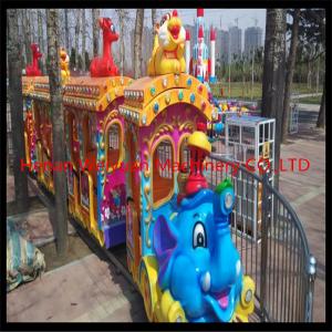 Elephant theme big amusement park rides kiddy train for sale / amusement park electric trains