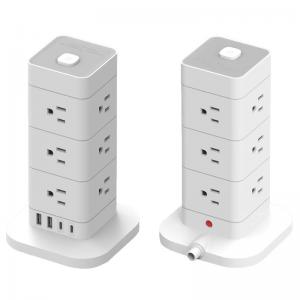 China 16awg*3 Travel USB Power Tower Desktop Charger Station With Switch Control and 1.8M Cable supplier