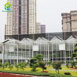 China Intelligent Automatic Venlo Glass Greenhouse With External Shading System supplier