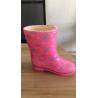 China PVC Plush Fur Lined Rain Boots TIANO wholesale