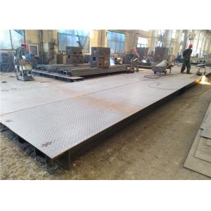 Concrete  Frame Type 100T Industrial Weighbridge  Drive Over Truck Scales
