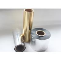 China Gold/Silver BOPP Thermal Lamination Film 25 Micron Glossy Metallic Luster For Hot Stamping on sale