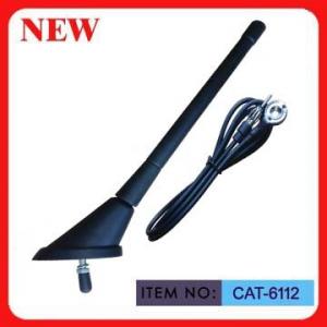 China ISO9001 Top Mounted AM FM Car Antenna Spring Mast 7 Black Plastic For Car supplier