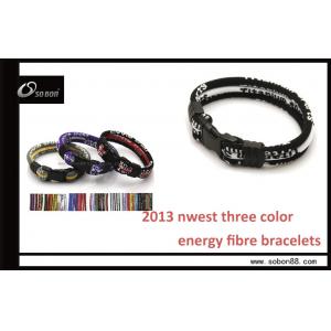 China SOBON Anti-static Silicone Three Color Rope Infrared Energy Balace Braised Rope Bracelet supplier