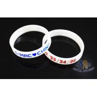 China Multi Colored Custom Plastic Bracelets Embossed Silicone Wristbands For Events on sale