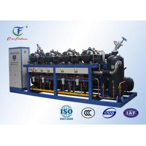 China PLC Controlled Two Stage Cold Chamber Parallel Air Cooled Screw Chiller supplier