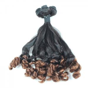 China Human Hair  Funmi Hair Weave Double Drawn Indian Remy Hair Weft Hair Extensions supplier