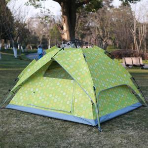 Portable 3-4 People Double Layer 5S Automatic Speed Open Waterproof Sunscreen Four Season Camping Tent