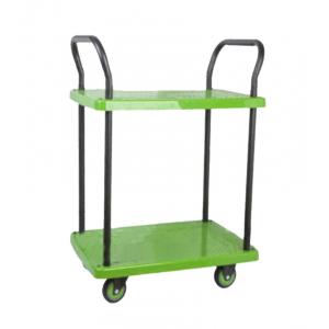 1000mm High No Guardrail Double Handrail multi tier kitchen trolley SIlENT TPR Material