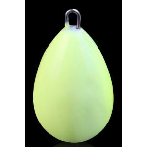 30~150g water drop shaped enviroment protection luminous lead weight with two kinds of nose
