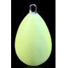 China 30~150g water drop shaped enviroment protection luminous lead weight with two kinds of nose wholesale