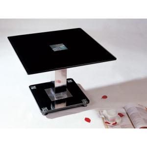 China square black glass coffee table xyct-003 supplier