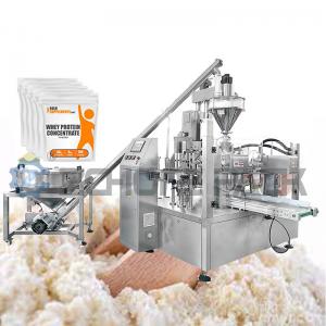China Eight Station Protein Powder Packing Machine  60 Bags / Min 1.5kw 380v supplier