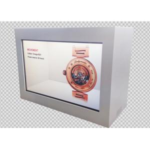 Android OS WIFI 4G LTE Interactive Digital Signage Transparent LCD Display Showcase