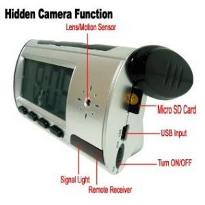 China Home Security Mini Alarm Clock DVR Spy Hidden Surveillance Camera Audio Video Recorder supplier