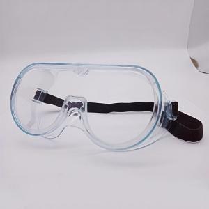 China Custom Medical Safety Glasses , Surgical Protective Glasses White Frame Anti Splash supplier