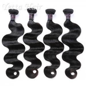 China Grade 7A Natural Color 100 Indian Human Hair Weave With Body Wave on sale 