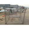 China Environmental Q235 Steel Weld / Chain Wire Trash Cage 1500mm X 2000mm wholesale