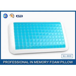 China Adjustable Wave Shape Memory Foam Cooling Gel Pillow , Silicome Gel Pillow supplier