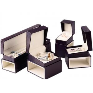 Custom Luxury Leather Jewelry Box Velvet Inside Durable For Presentation Gift