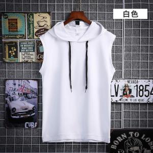 China Fashion Sleeveless Casual Hoodies Outdoor Gym Tank Tops For Man supplier