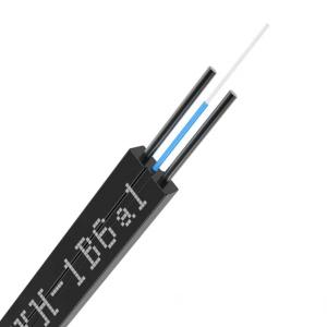China 1 Core FTTH Fiber Optic Cable Double Steel KFRP Strength Member supplier