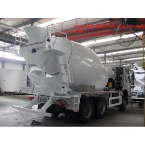 White Howo 6x4 Howo Concrete Mixer Truck , Concrete Mixer Water Tank