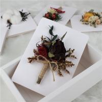 China Custom Color Dried Flower Cards , Handmade Floral Cards For Valentine's Day Present on sale