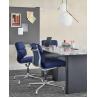 China Full Leather Herman Miller Aluminum Group Chair High Grade Dark Blue Color wholesale