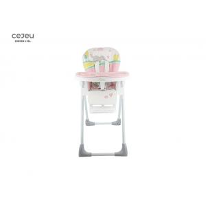 6 Height Adjusted Pink High Chair 7.8KG 3 Position FootPlate