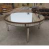 China Large Size Mirrored Dining Table Lacquer Painting Finish Customized Color wholesale