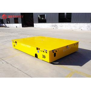 China Customized Trackless Transfer Cart Battery Lift Table Trolley On Cement Floor supplier