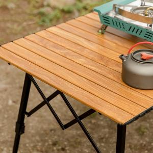 China Smooth Laminate Outdoor Fishing Gear Folding Egg Roll Table Aluminium Alloy supplier