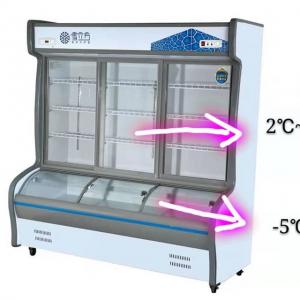 China Food and beverage order counter Dishes restaurant barbecue refrigerator crisper refrigerated frozen vegetables supplier