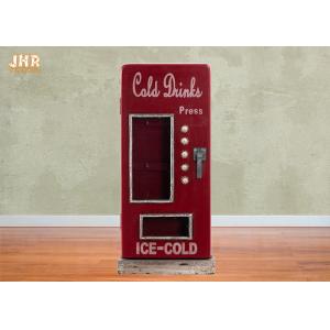 Beverage Machine Key Box Decorative Wooden Cabinet MDF Key Holders Wood Wall Key Box Red Color