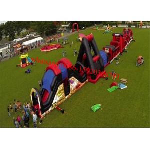 China Outdoor Inflatable Obstacle Course , Full Challenge Adult Outdoor Obstacle Course , Obstacle Course Ideas supplier