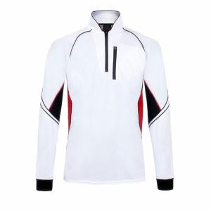 China Zipper Collar Custom Fishing Jerseys , Bass Fishing Team Shirts UV Protection supplier