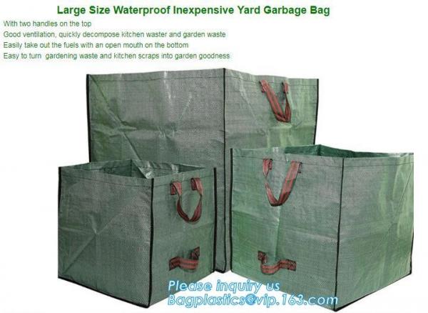 large size waterproof inexpensive yard garbage bag,PE Woven Potato Planter