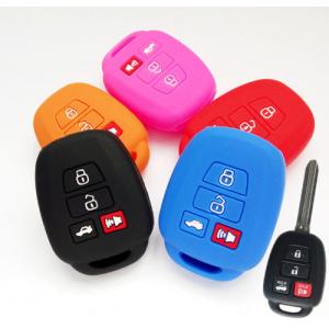 Colorful Rubber Car Key Covers , Rubber Key Fob Cover Keyless Entry Remote Rubber Covers