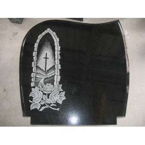 China Shanxi black granite monument&tombstone supplier