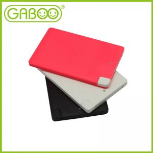 China HG-W0202/HG-W0202L Credit card power bank with lightning connector & micro usb cable supplier