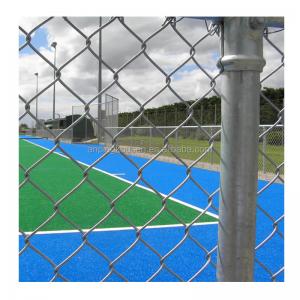 Steel Chain Link Fence with Hot Dipped Galvanized Diamond Wire Mesh Coated Appearance