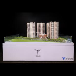 China 1/150 India Hyderabad Trilok Residence Model Thermoforming Miniature Architecture Models wholesale