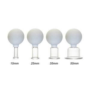 China Anti Aging Glass Cupping Therapy Set Silicone Ball Glass Vacuum Cupping Jars For Cellulite supplier