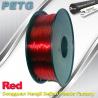 China Vermelho materiais do filamento da impressão de 1.75mm/de 3.0mm PETG Fliament 3D wholesale