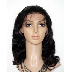 Natural Hairline Wigs Curly Black Brazilian Front Lace Wigs With Bangs
