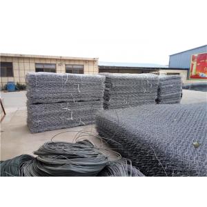 Galvanzied Hexagonal Gabion Stone Cages 2.0 - 4.0 Mm Wire Gauge Nova-097