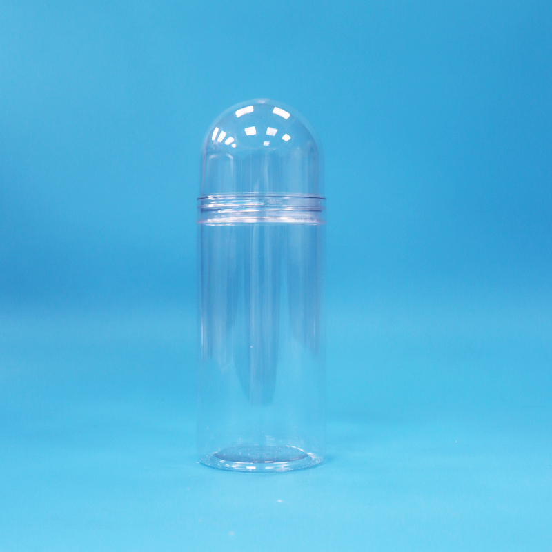 China 独特の形 食品グレード 透明 小型丸いプラスチック PET キャンディグラス スクリュー蓋 wholesale