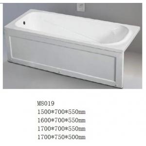 China Custom Solid Surface Freestanding Bathtub Acrylic Rectangle Shaped Oem / Odm supplier