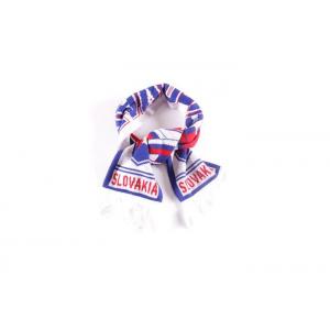 European World Cup Scarf , Embroidered Red And Blue Team Usa Soccer Scarf